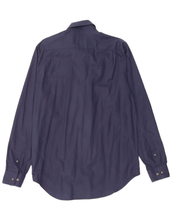 Camisa Lacoste Hombre Regular Fit Talla 40 15 1/2 Mediana Azul Marino Algodón