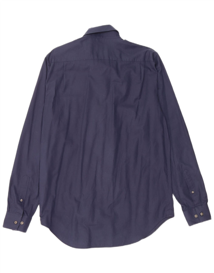 Camisa Lacoste Hombre Regular Fit Talla 40 15 1/2 Mediana Azul Marino Algodón