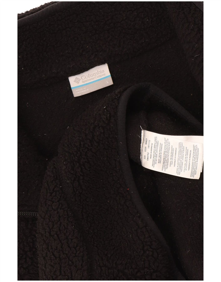 Columbia Chaqueta polar para hombre UK 40 Large Poliéster negro