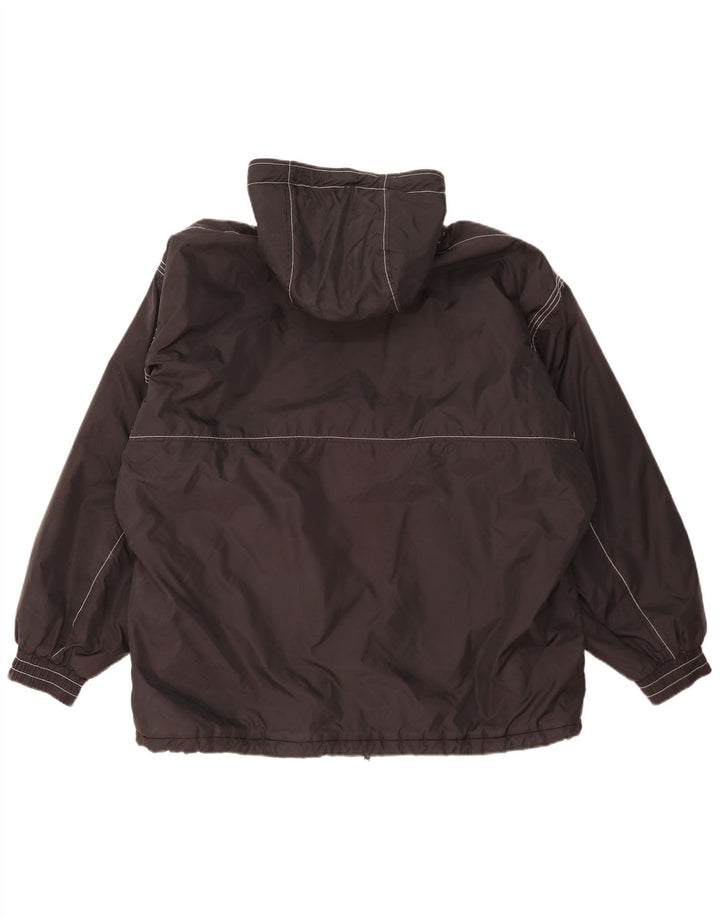 Chaqueta cortavientos con capucha para hombre Le Frog UK 42 XL Poliamida negra