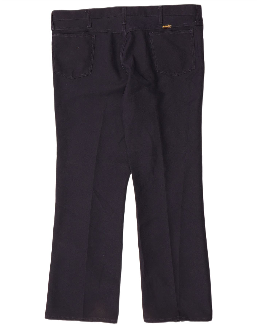 WRANGLER Pantalón casual recto para hombre W42 L30 Poliéster azul marino