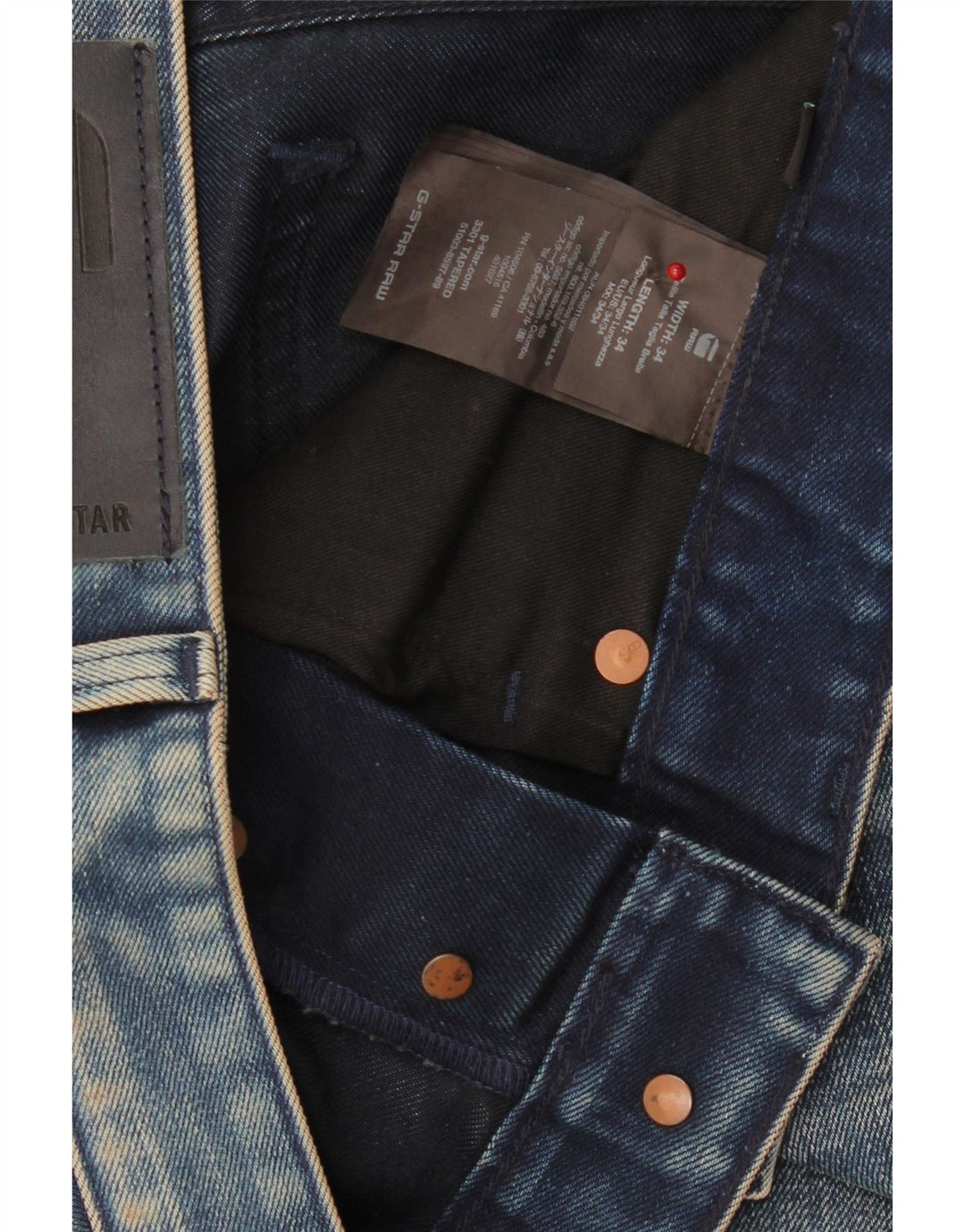 G-STAR Mens Slim Jeans W34 L34 Blue Cotton Vintage G-Star and Second-Hand G-Star from Messina Hembry 