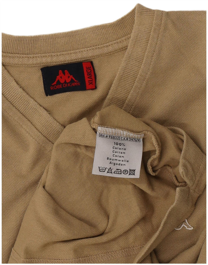 Kappa Camiseta Hombre Top XL Beige Algodón