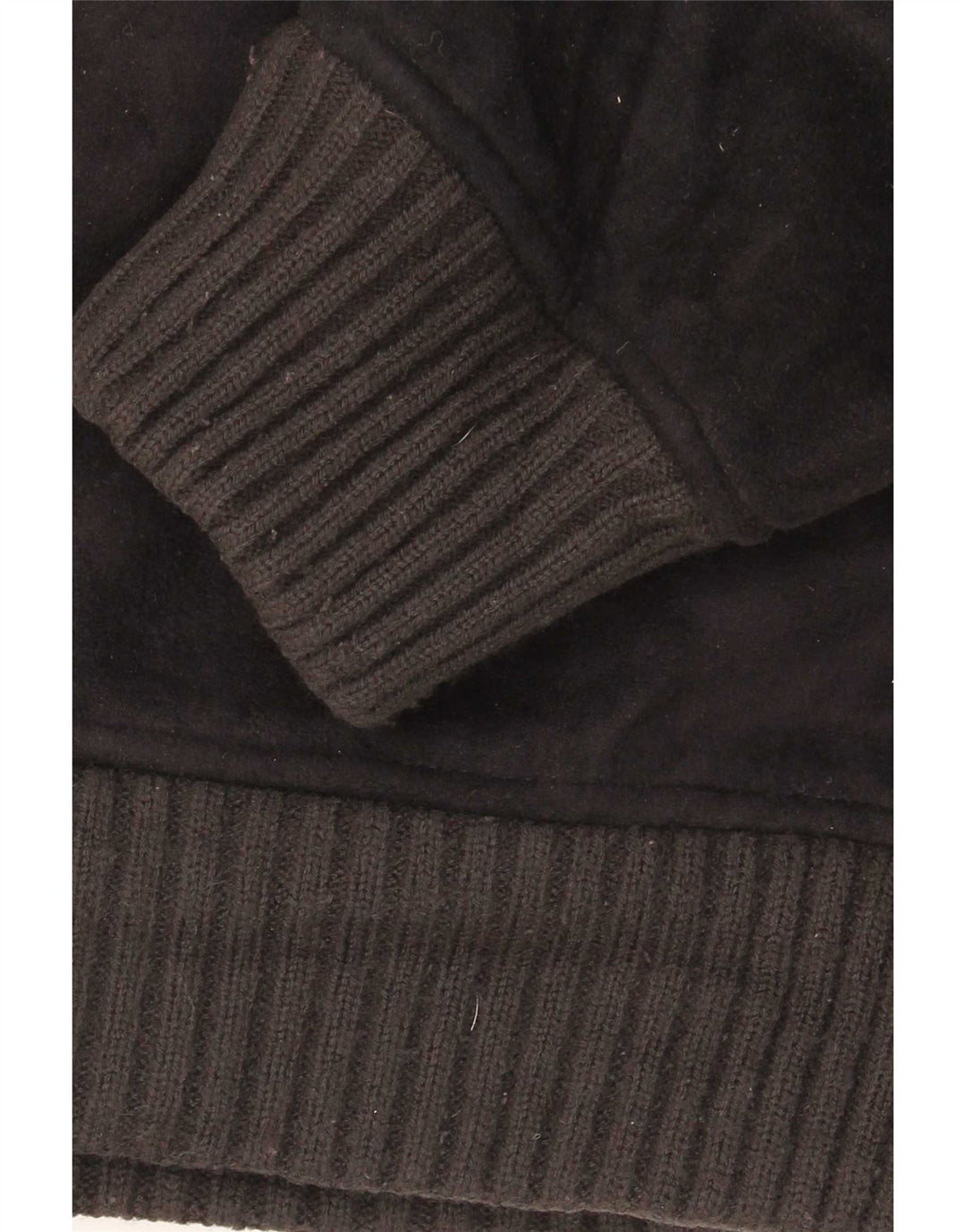 Marks & Spencer Chaqueta polar Sherpa para hombre UK 40 Grande Poliéster negro