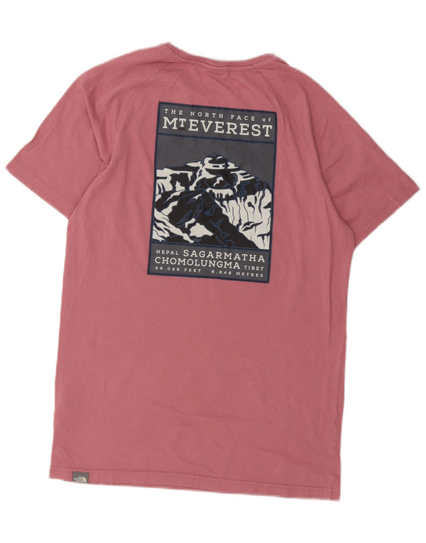 The North Face Camiseta gráfica para hombre Top Small Pink Cotton