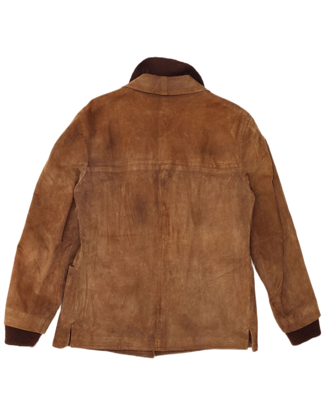 Vintage hombres ante chaqueta IT 52 marrón grande