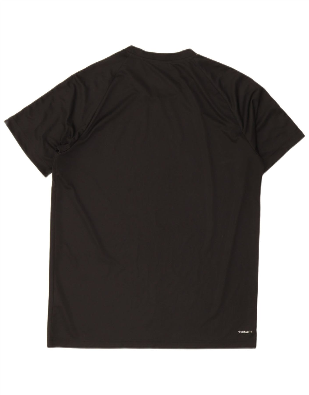 Adidas Mens Climalite Camiseta Top Grande Poliéster Negro