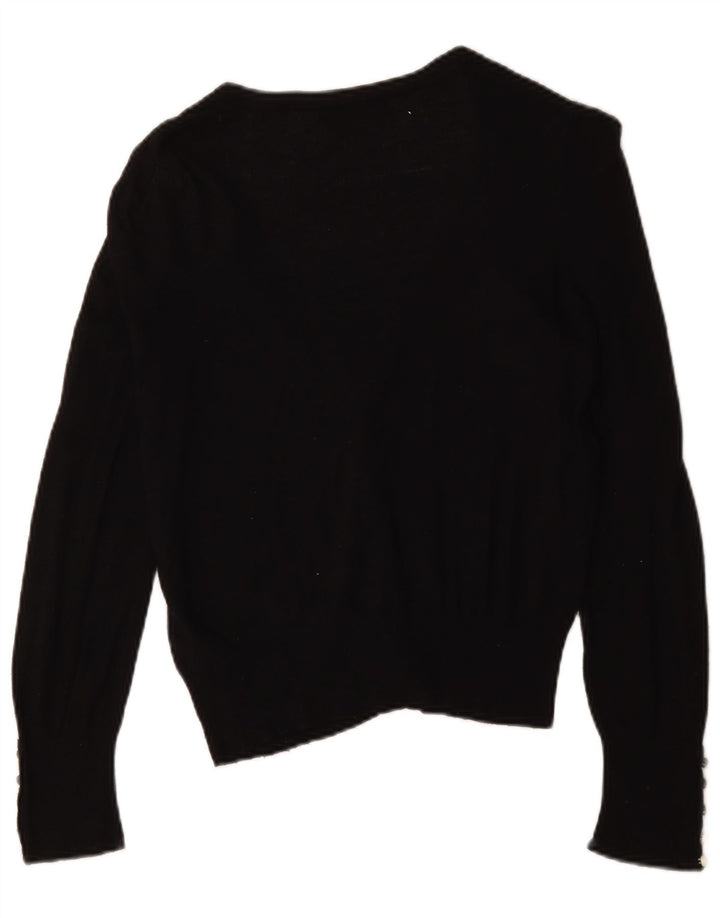 Marks & Spencer - Cárdigan para mujer, talla 40, viscosa negra mediana