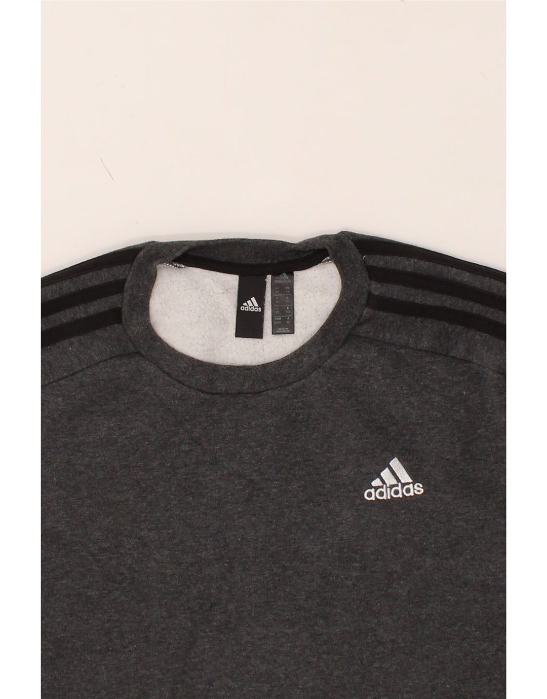 ADIDAS Mens Sweatshirt Jumper XS Grey Cotton Vintage Adidas and Second-Hand Adidas from Messina Hembry 