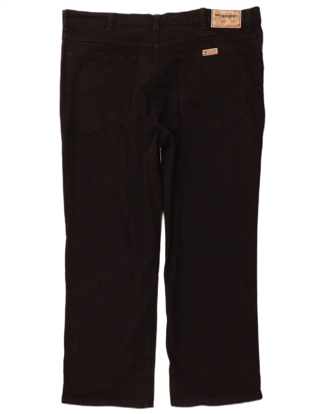 Wrangler Vaqueros recortados de corte regular para hombre W40 L26 Algodón negro