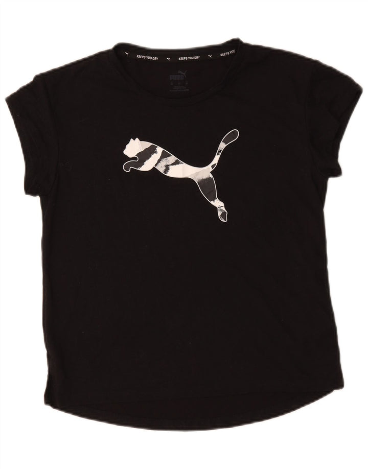 Puma Camiseta gráfica extragrande para mujer UK 6 XS Poliéster negro