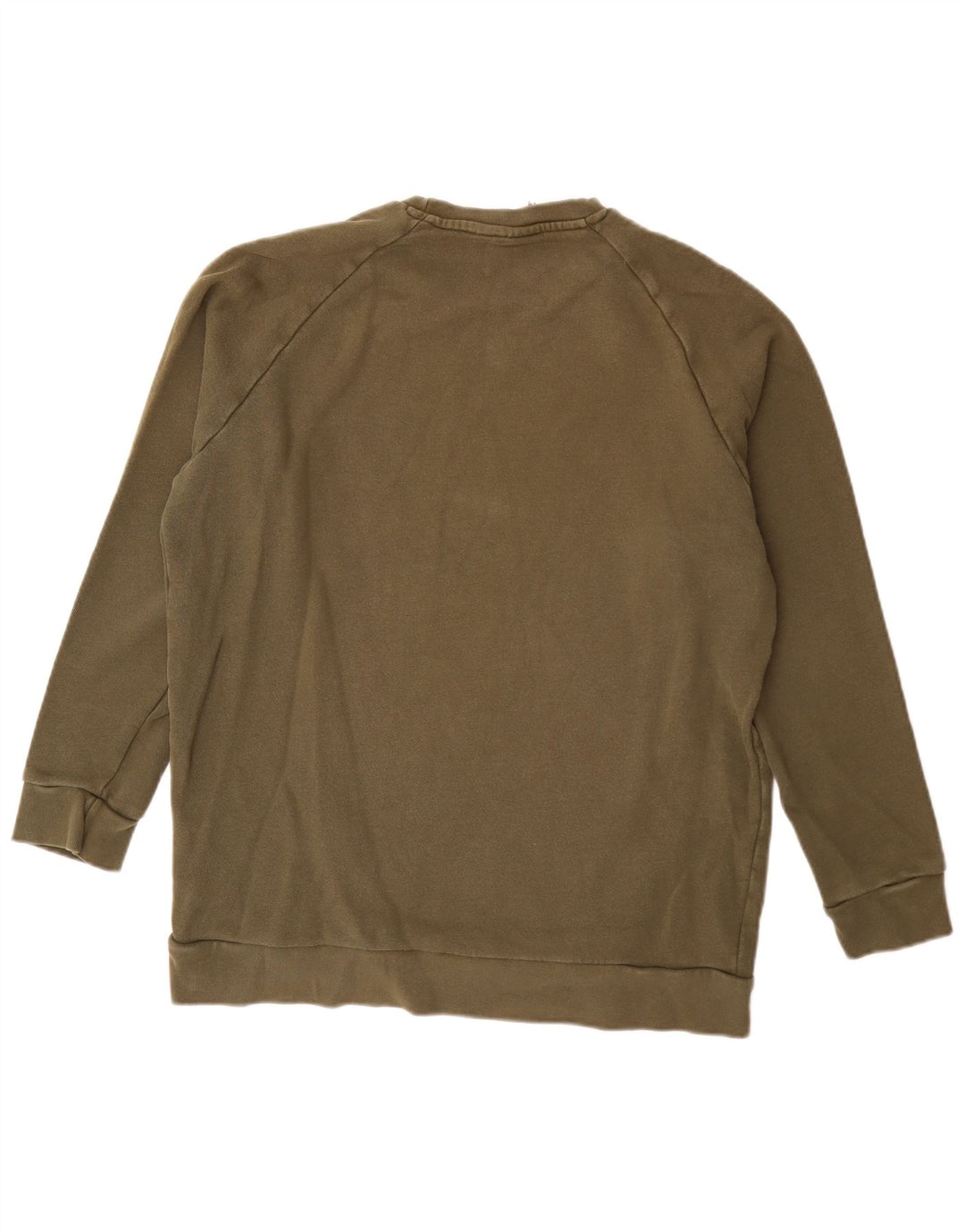 Adidas Hombre Sudadera Jumper Large Caqui Algodón