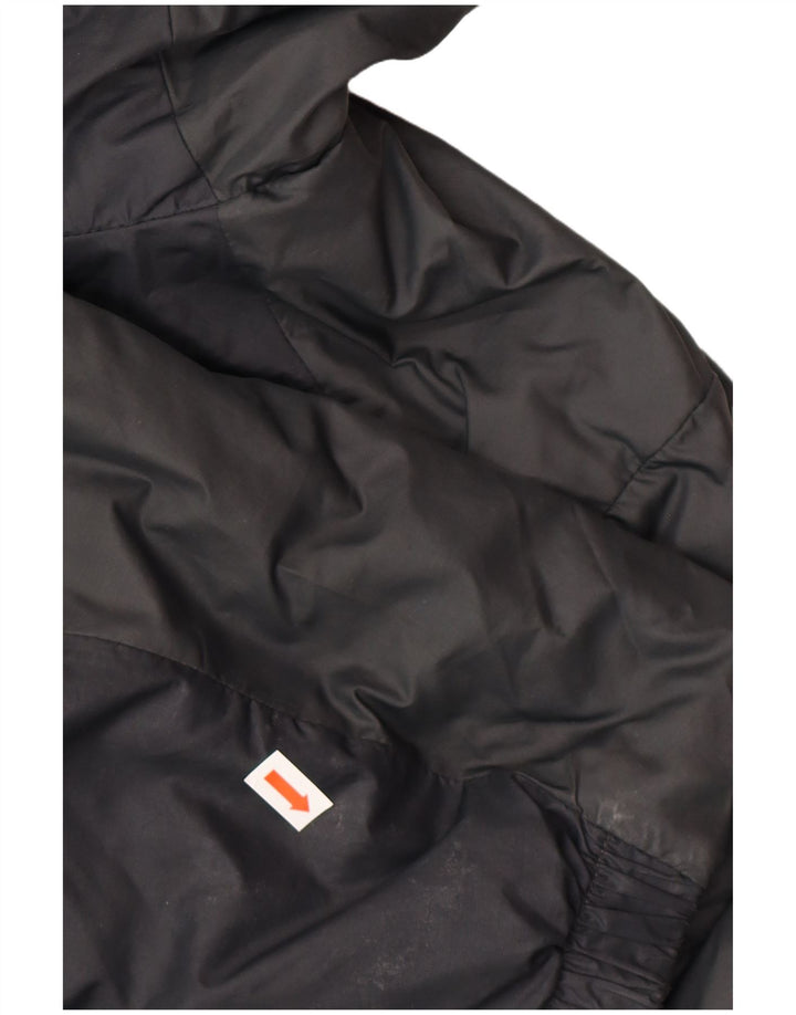 Nike Chaqueta cortavientos con capucha para hombre UK 36 Small Poliéster negro