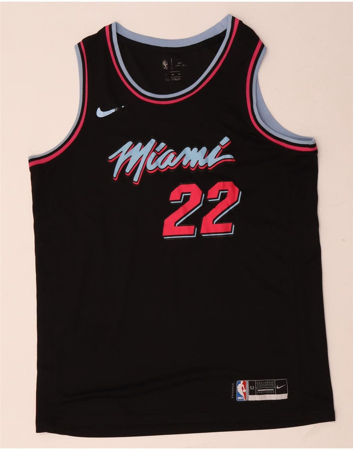 Nike Miami Graphic Camiseta Top XL Negro Rayas Poliéster