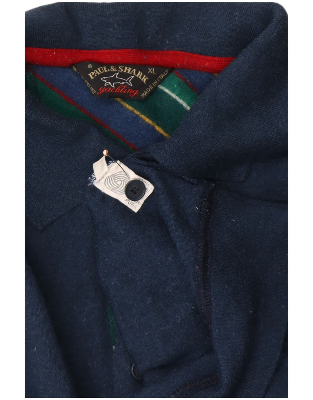 PAUL & SHARK Polo Yachting Hombre XL Lana Azul Marino