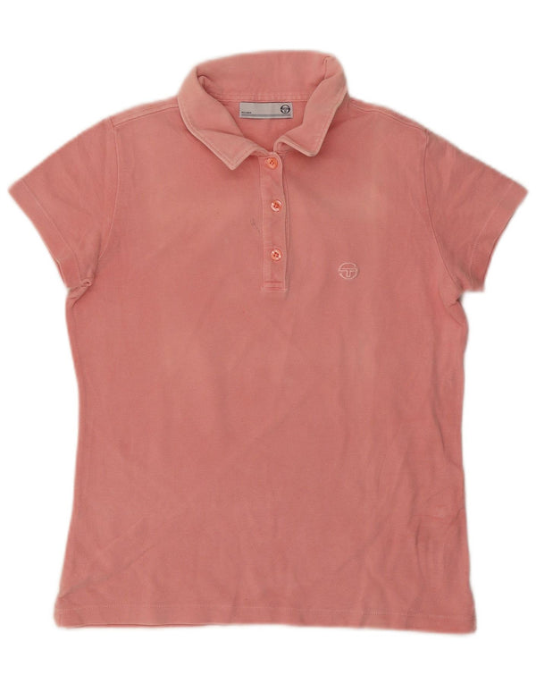 SERGIO TACCHINI Polo para mujer UK 40 Algodón rosa medio