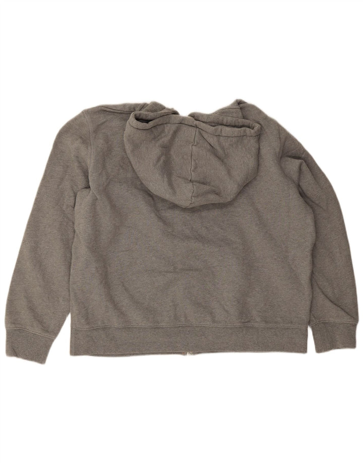 Marks & Spencer Sudadera con capucha y cremallera para hombre, talla 2XL, algodón gris