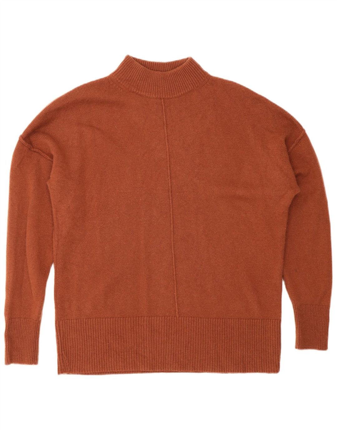 Hugo Boss Hombre | Jersey con cuello alto de cachemira marrón medio