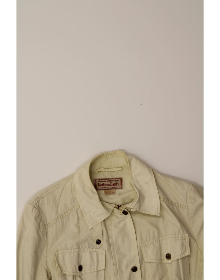 MARLBORO CLASSICS Womens Utility Jacket EU 42 Large Off White Cotton Vintage Marlboro Classics and Second-Hand Marlboro Classics from Messina Hembry 