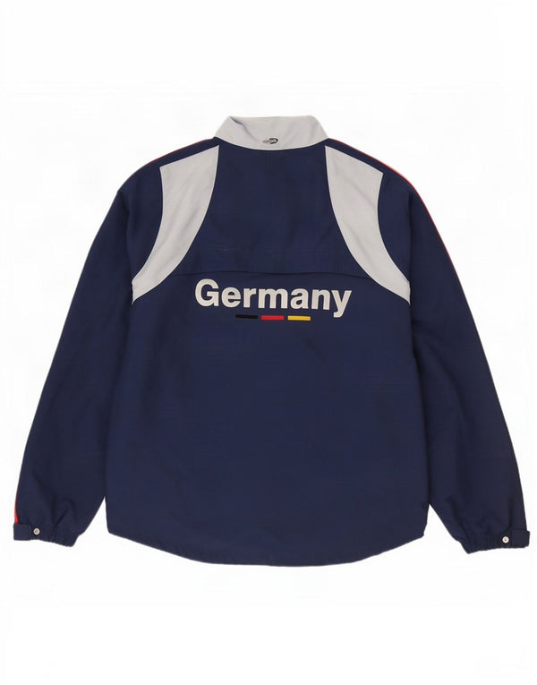 Adidas Mens Alemania Chándal Top Chaqueta Reino Unido 44/46 Grande Azul Marino