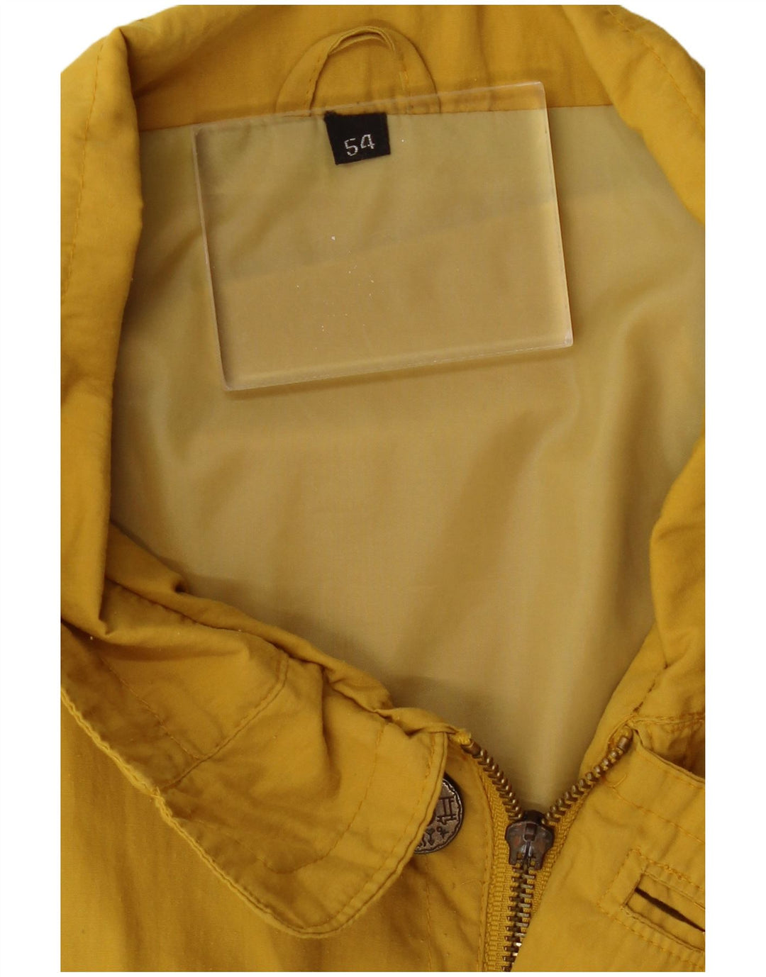 VINTAGE Chaqueta utilitaria para mujer IT 54 3XL Poliéster amarillo