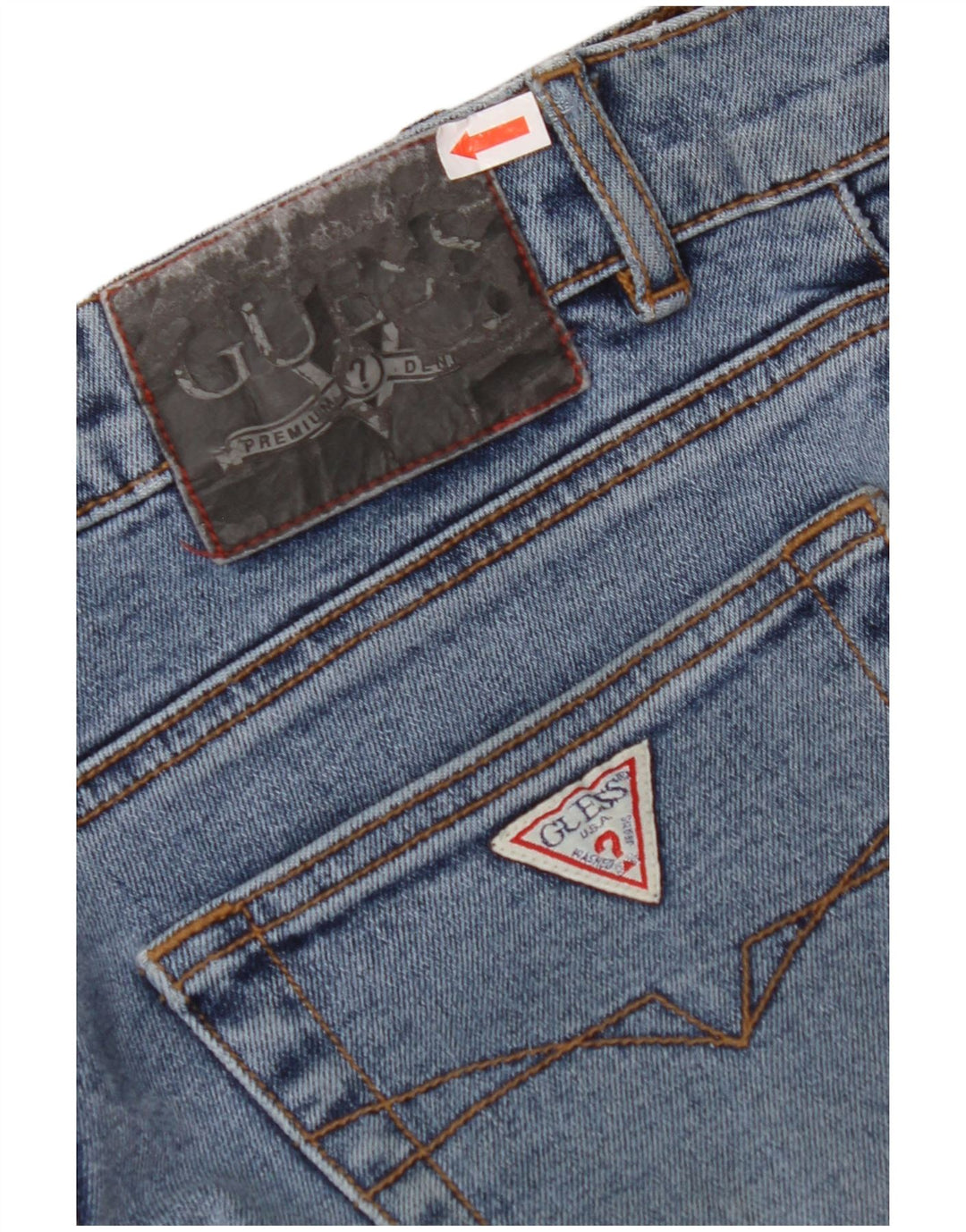 GUESS Vaqueros Bootcut Mujer W28 L32 Algodón Azul