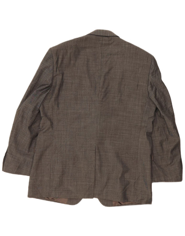 Marks & Spencer Chaqueta tipo blazer de 3 botones para hombre UK 42 XL Gris lana virgen