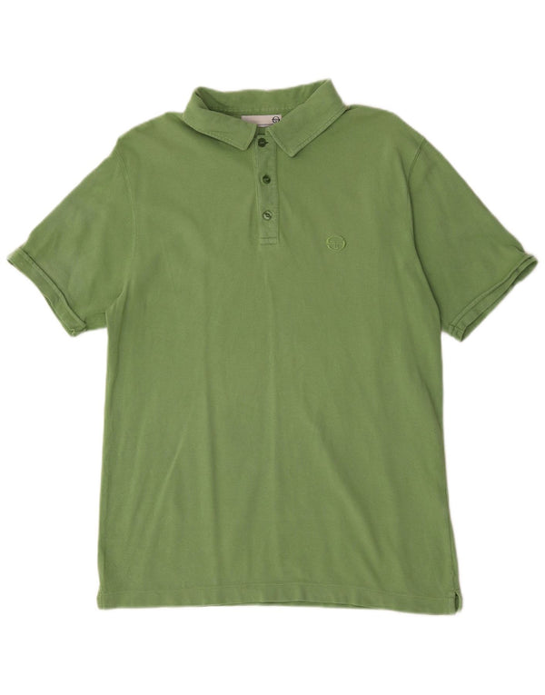SERGIO TACCHINI Polo Hombre Algodón Verde Medio