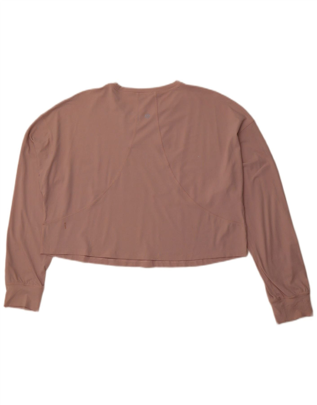 LULULEMON Top corto holgado de manga larga para mujer UK 44 Rosa mediano