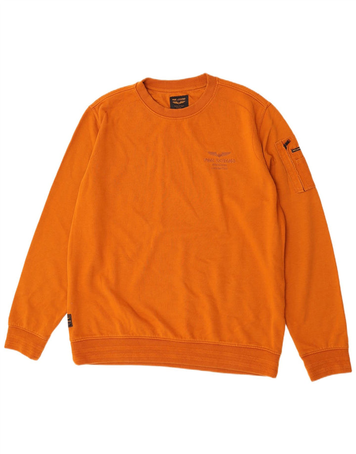 Pme Legend - Sudadera para hombre, talla 2XL, color naranja, algodón