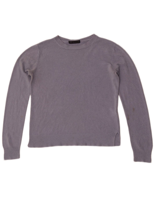 Marks & Spencer Jersey con Cuello Barco para Mujer UK 44 Grande Acrílico Azul