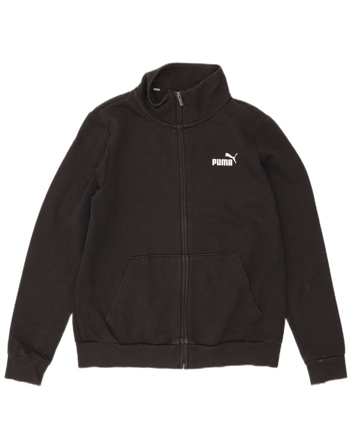 Puma - Chaqueta de chándal para mujer, talla 40, talla grande, algodón negro