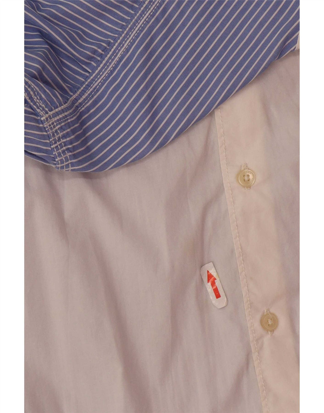Camisa de hombre French Connection de algodón color block medio blanco