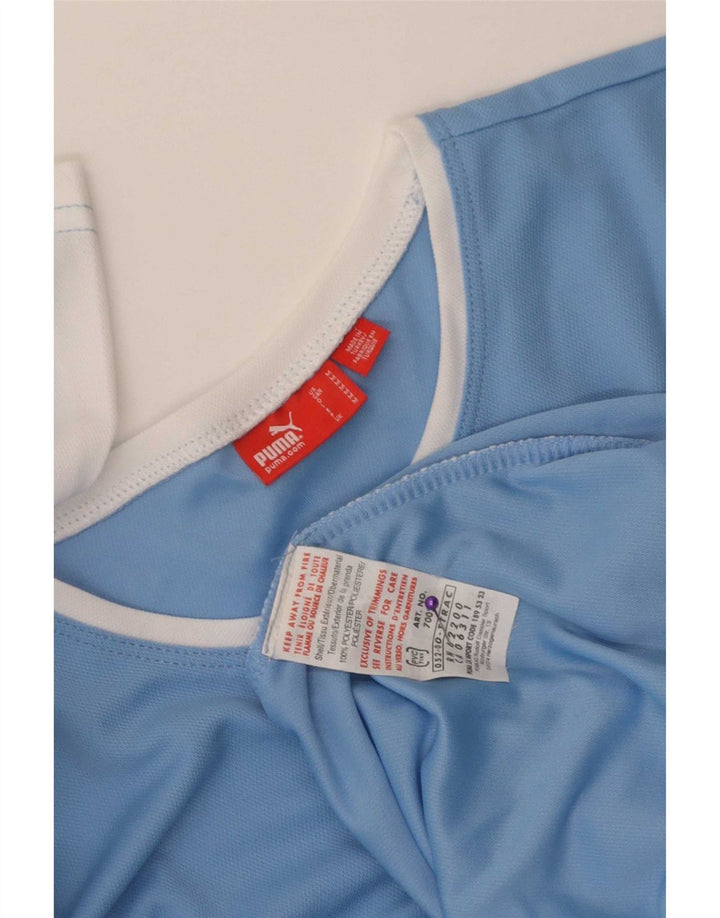 Camiseta Puma Hombre Top Azul Medio Colorblock Poliéster