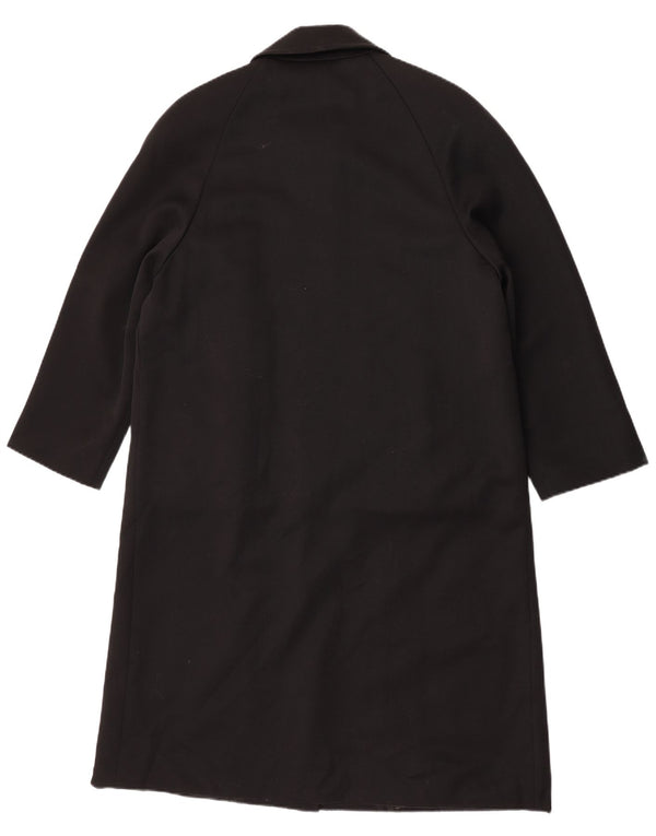 Abrigo vintage para mujer IT 46 Lana virgen negra grande