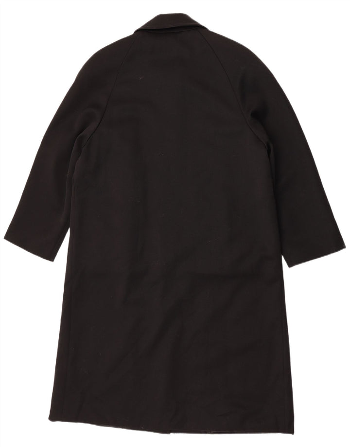 Abrigo vintage para mujer IT 46 Lana virgen negra grande