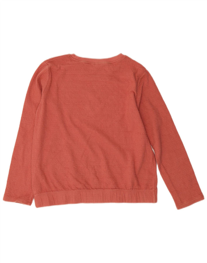 Massimo Dutti Sudadera Mujer Jumper UK 44 Medio Naranja Algodón