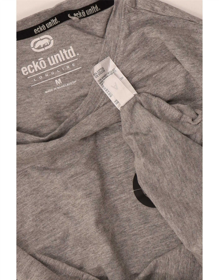Ecko Unltd Camiseta gráfica para hombre Top Algodón gris medio