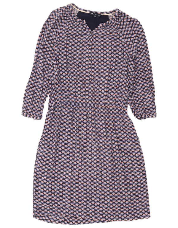 Crew Clothing Vestido tubo para mujer UK 40 Medio Azul marino Geométrico
