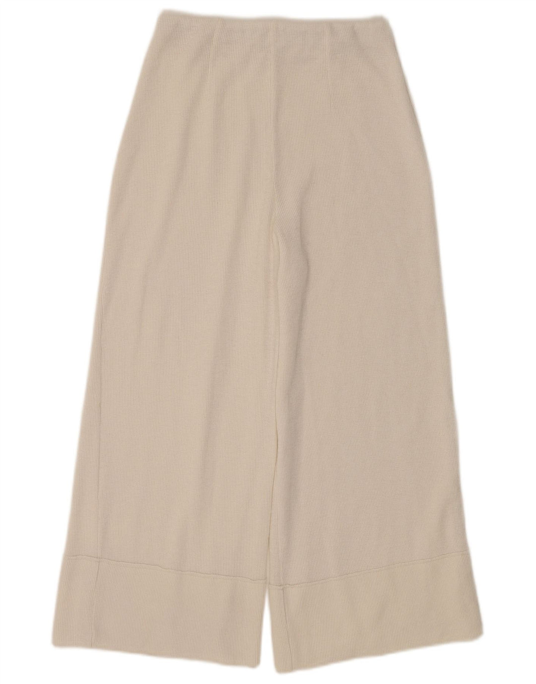 Zara Mujer Capri Chándal Pantalones UK 10 Small Blanco