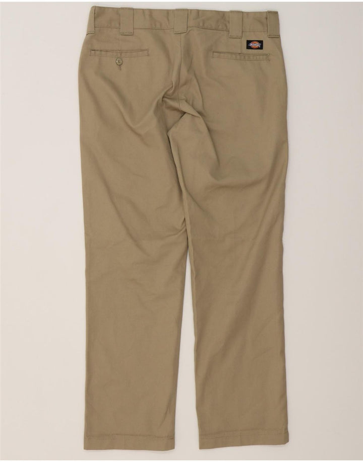 DICKIES Pantalón chino recto y ajustado para hombre W34 L32 Poliéster beige
