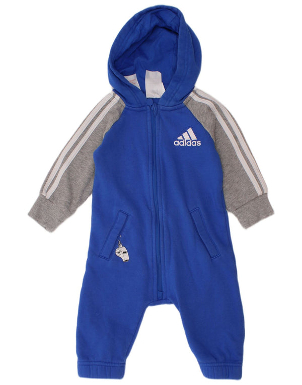 Adidas Mono con capucha para bebé niño 6-9 meses Azul Colorblock Algodón