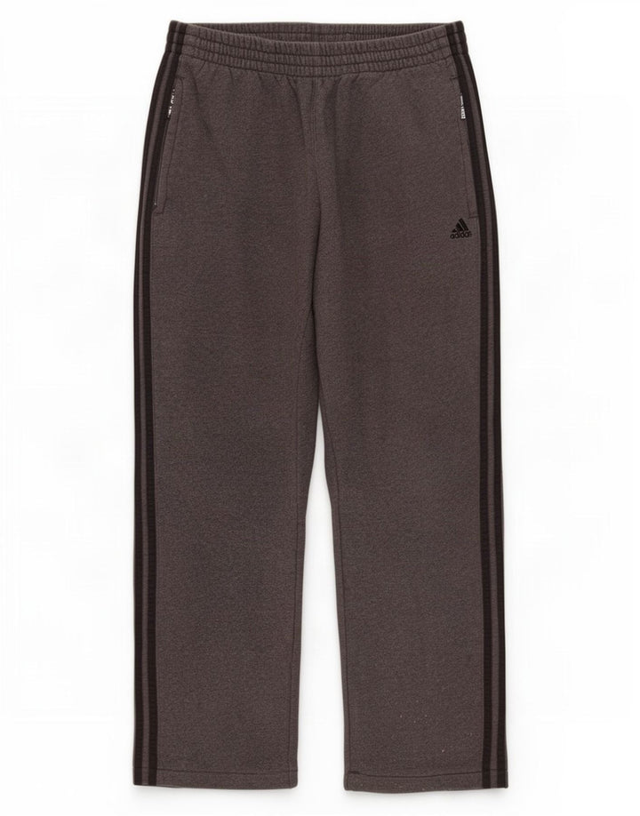 Pantalón De Chándal Adidas Hombre Crop Gris Medio Algodón