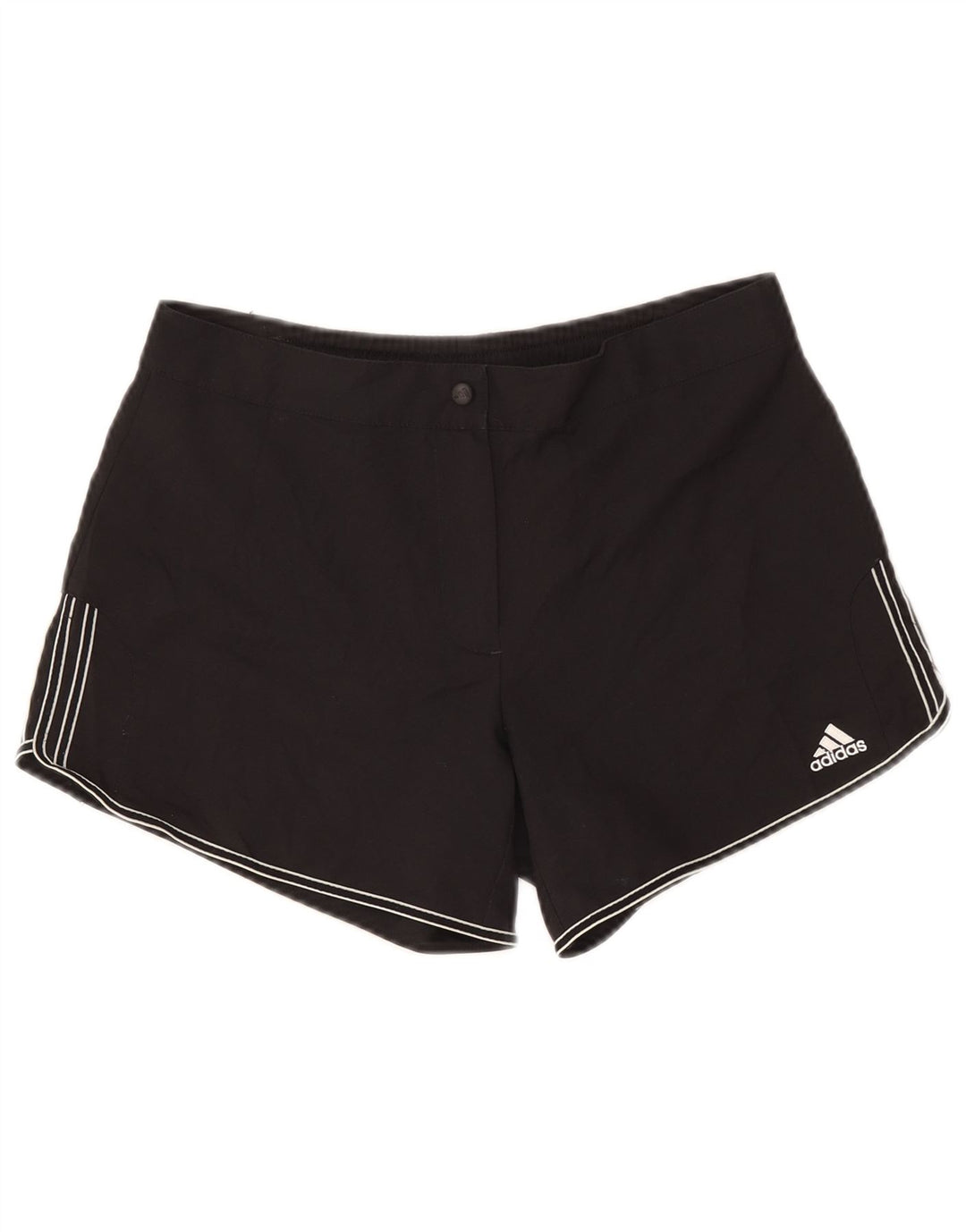 Pantalones cortos Adidas para mujer UK 12 Medium W30 Poliéster negro