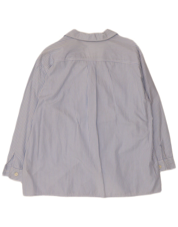 Marina Rinaldi Camisa holgada para mujer Talla 21 Algodón a rayas azul medio