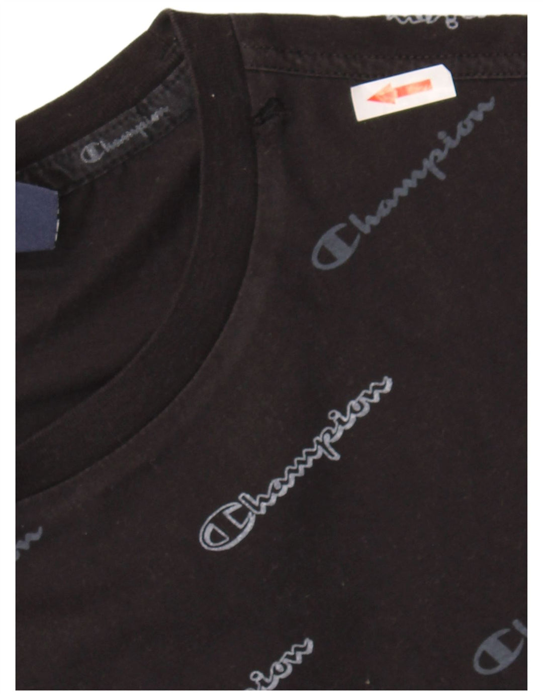 Champion Camiseta gráfica para hombre Top Small Black Cotton