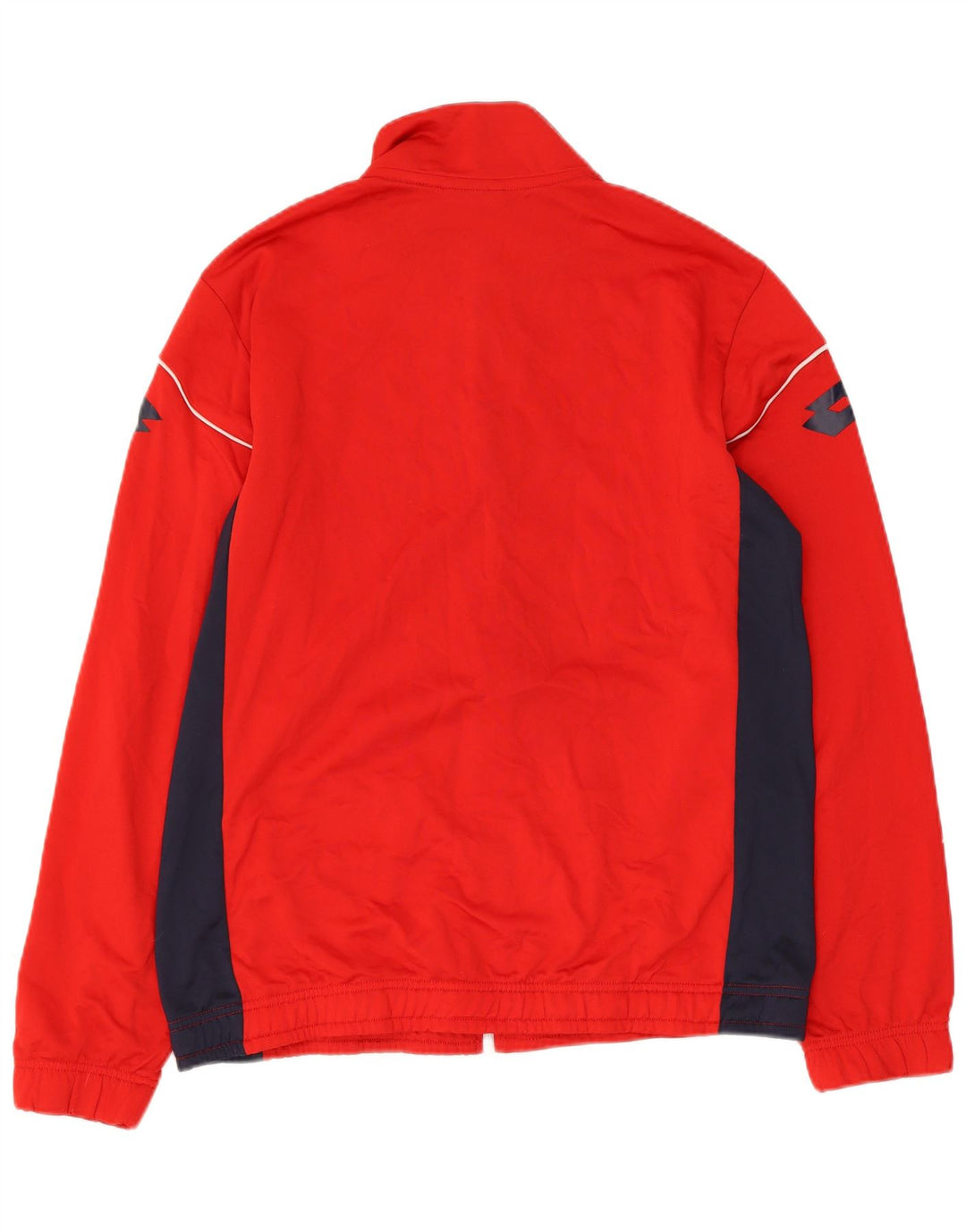 LOTTO Chaqueta superior de chándal con gráfico para hombre Poliéster con bloques de color rojo medio