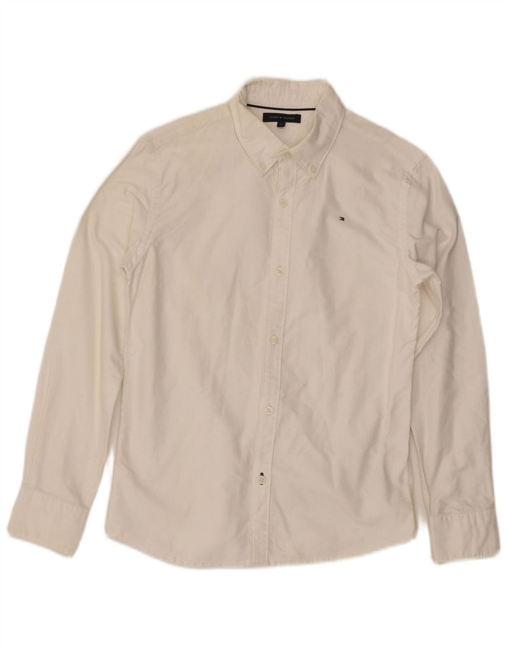 Tommy Hilfiger Camisa Niño 11-12 Años Blanco Algodón