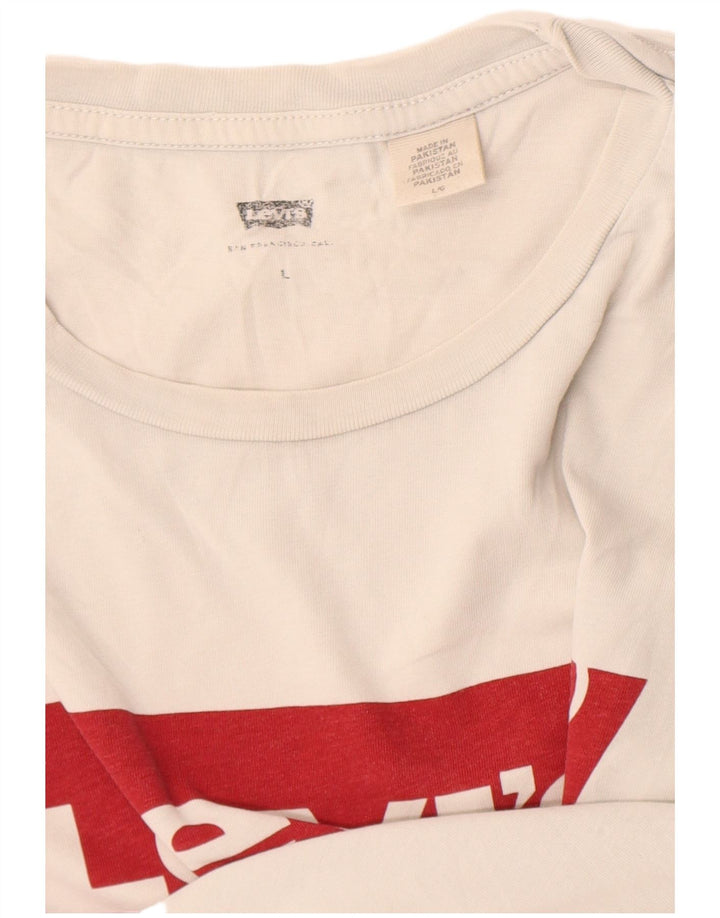 Levi's - Camiseta gráfica para hombre, talla grande, color blanco