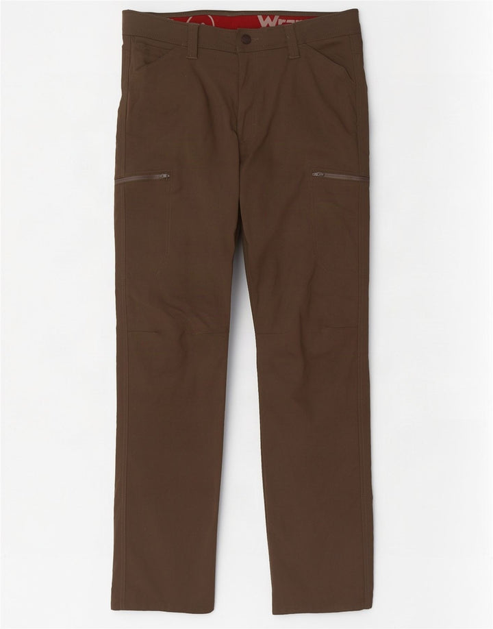 Pantalón Cargo Recto Para Hombre Wrangler W32 L32 Nylon Caqui